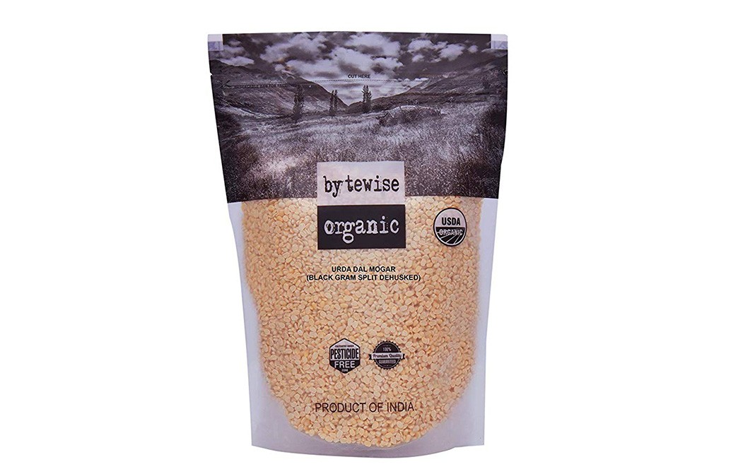 Bytewise Organic Urda Dal Mogar (Black Gram Whole Dehusked)   Pack  500 grams